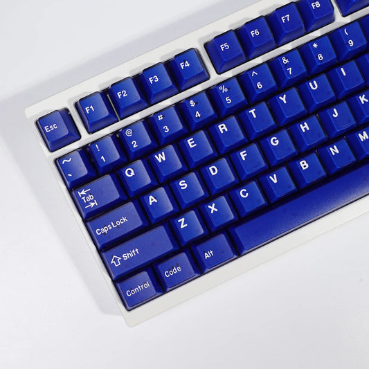 KBDiy 174 Keys PBT Cherry Profile Blue Jade Keycaps for Game Mechanical Keyboard Double Shot DIY for Aula F75 F87 F99 Key Caps