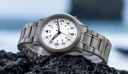 BERNY Full Titanium Watches for Men Quartz Men's Watch Lightweight Sapphire Super Luminous VH31 Sport Field Wristwatches