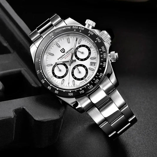 Neue PAGANI DESIGN PD1644 Luxus-Quarzuhr für Herren mit automatischem Datum, sportliche Armbanduhr, 100m wasserdicht, Chronograph, Herrengeschenk