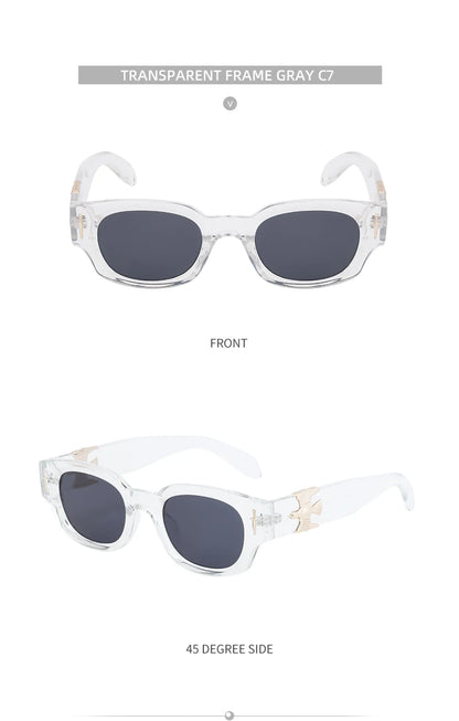 Punk Soaring Eagle Sunglasses Men 2026 Luxury Brand Designer Fashion Rectangle Sun Glasses For Women Steampunk Shades Eyewear
