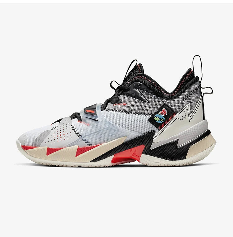 Nike Original JORDAN Herren-Basketballschuhe, Mid-Top, gepolstert, strapazierfähig, CD3002-101