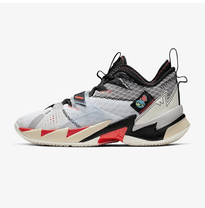 Nike Original JORDAN Herren-Basketballschuhe, Mid-Top, gepolstert, strapazierfähig, CD3002-101