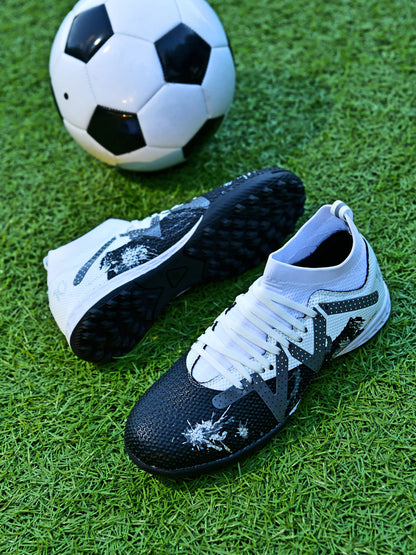 Professional TF Turf football shoes PU Mesh Fabric Upper Rubber Wearproof Sole Unisex Youth Grass Training Footwear