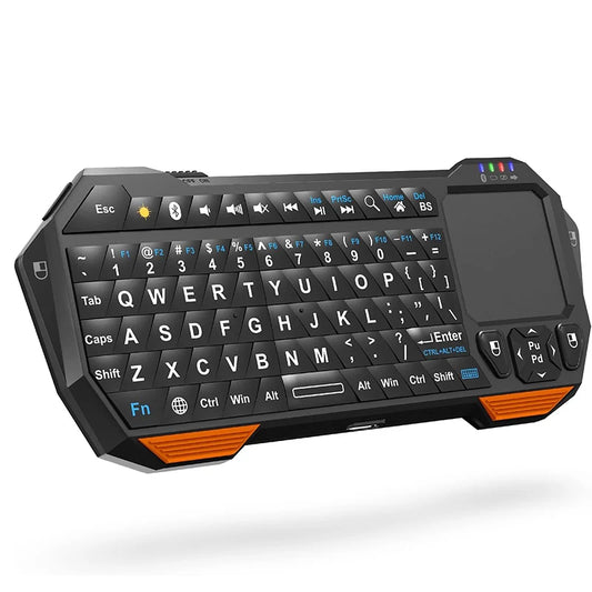 Mini Bluetooth Keyboard (QWERT) Rechargeable Wireless Keyboard with Touchpad for TV ,PS4, PS4 Pro, PS5 Phone Laptop