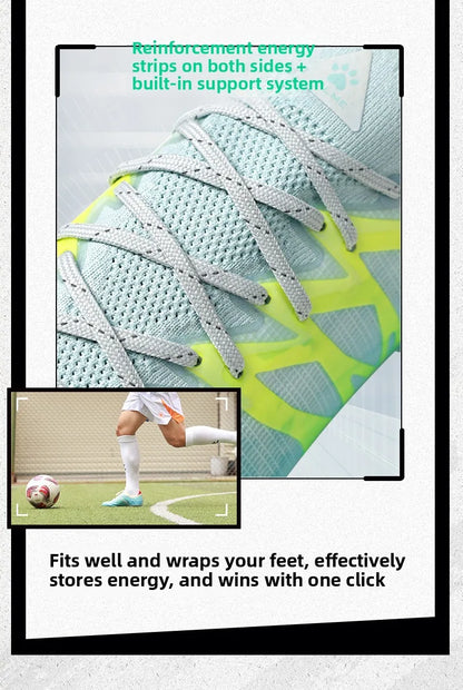 Kelme Men's Professional Football Shoes Youth And Children's Mg Training Football Boots Indoor Anti Slip Football Shoes