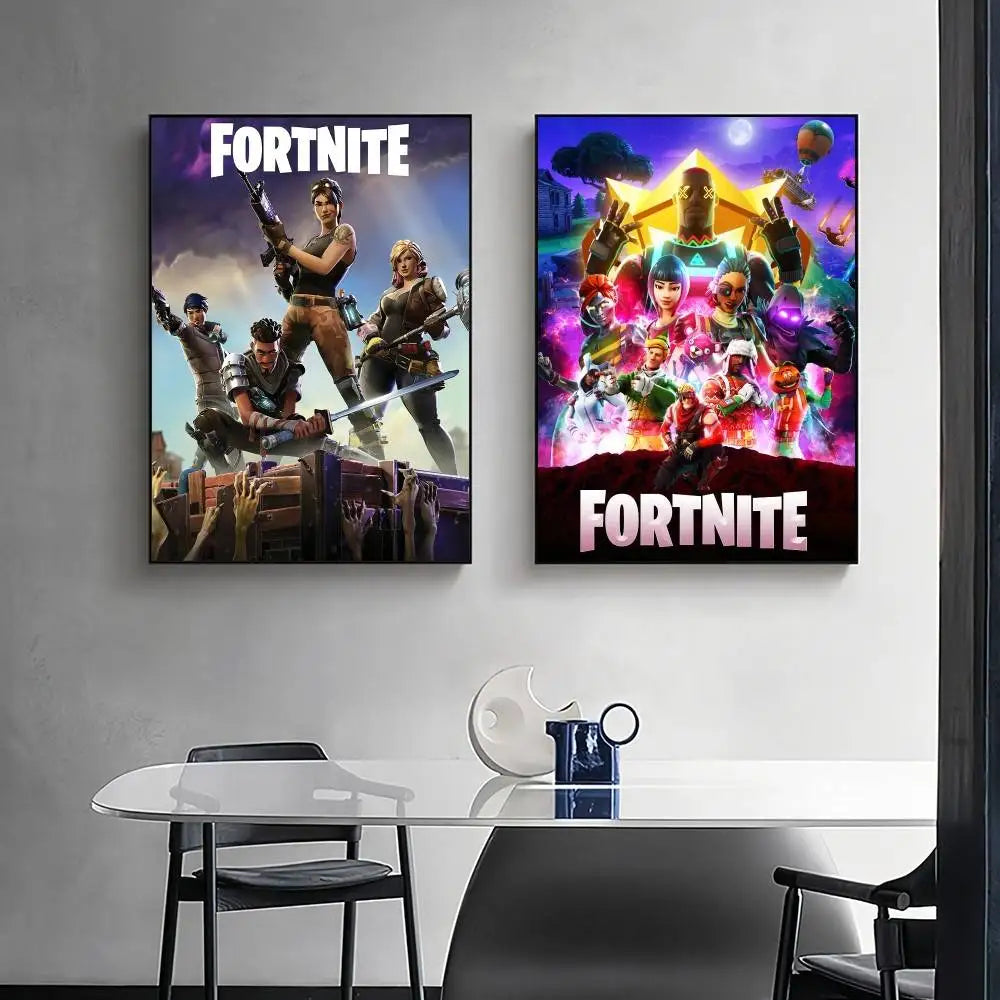 Game F-Fortnite Überraschungsposter als Wohndekoration, Wandbild für Arbeitszimmer und Wohnzimmer