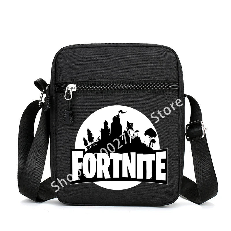 Fortnites Adult Man Cartoon Shoulder Bag Men Anime Crossbody Bags Canvas Square Women Fashion Travel Sport Cute Birthday Gifts