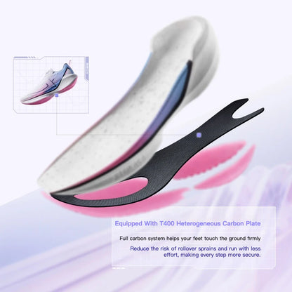 Xtep 360X Professional Running Shoes Men's Carbon Plate Marathon PB Sport Shoe Lightweight ETPU Material Sneakers 976119110080