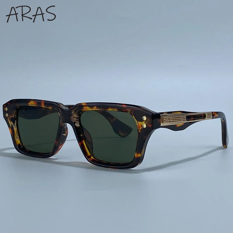 Polarized Classic Square Sunglasses Men 2026 Luxury Brand Steampunk UV400 Driving Sun Glasses For Male Trendy Small Frame Shades