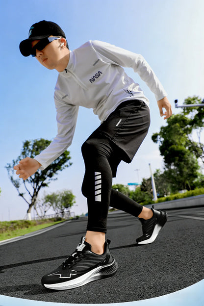 Chaussures de course à amorti pour homme avec plaque en carbone ; baskets légères de marathon pour femme, pour le jogging, l'entraînement, le fitness et l'exercice physique