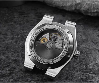 San Martin 37.5mm 40mm Classic Simple Dial Men Diver Watch Miyota 9015 Luxury Automatic Mechanical Watch Waterproof 200m SN0148