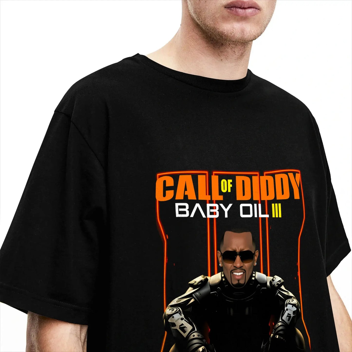Men Funny Call of Diddy Meme T Shirt  Cotton Clothing Fashion Short Sleeve Crew Neck Tee Shirt Classic T-Shirt