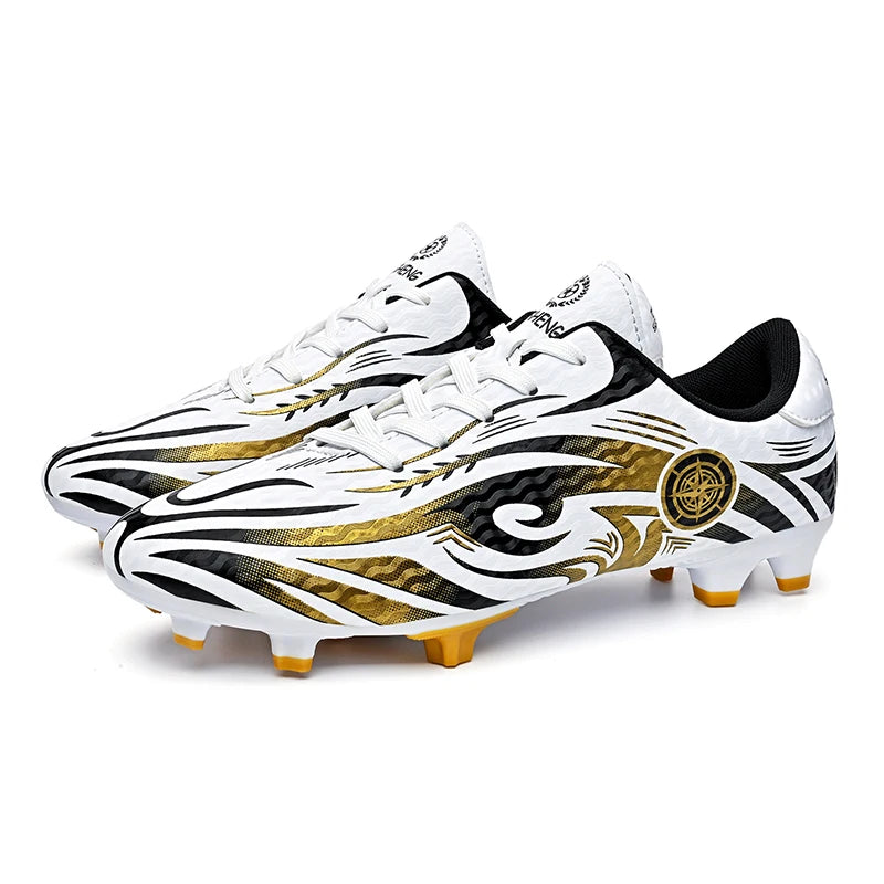 Original Soccer Cleats Man Training Shoes Outdoor Non-slip Children's Football Shoes Long Spikes Men's Futsal Shoes Size 32-45