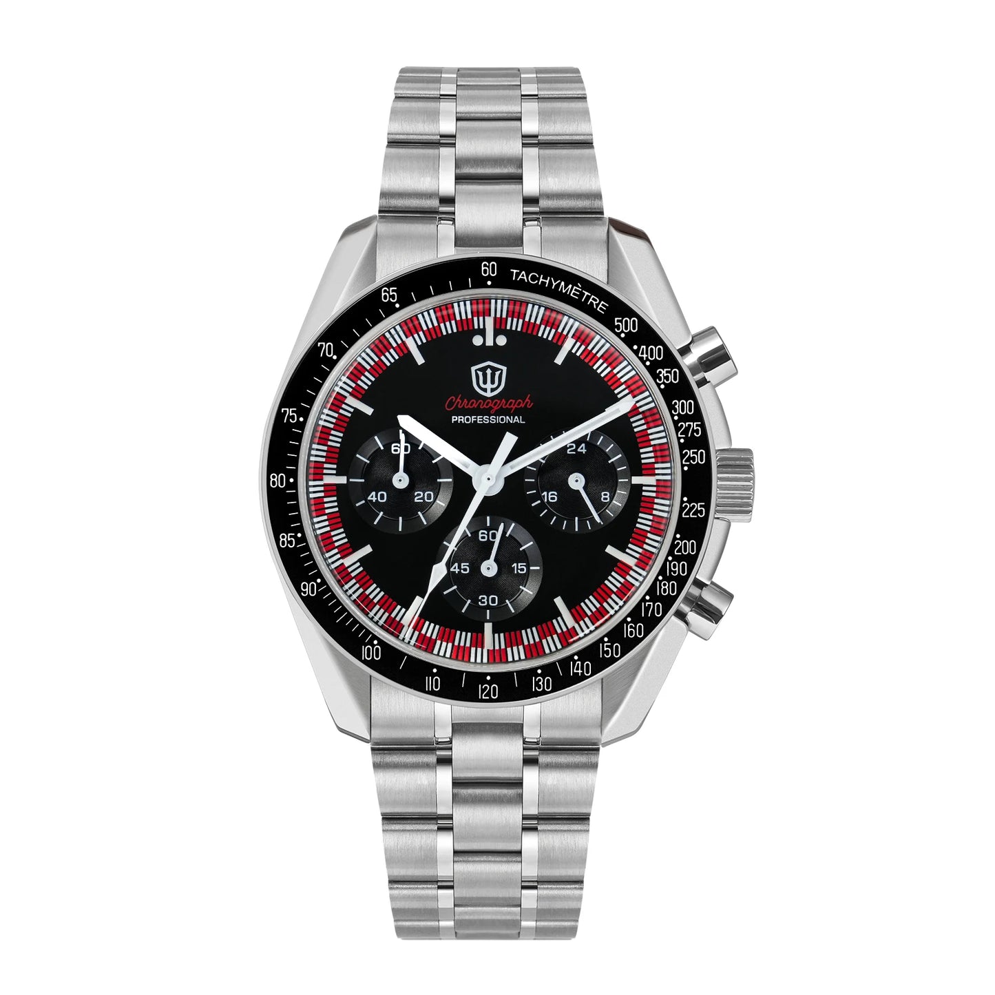 Watchdives New Wd1863 Quartz Men Watch VK63 Chronograph Bubble Sapphire Waterproof 39Mm Steel Top Brand Luxury Business Watch