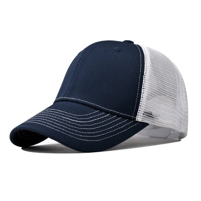 Baseballkasket til voksne Netkasket Lavt buet skygge Hat Unisex Sommerhat Åndbar hat med skygge Forår/efterår-kasket Hiphop-kasket med tæt pasform