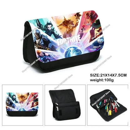 3pcs/set Fortnite Game Backpack Anime Cartoon Large Capacity Student Shcool Bags Pencil Bag Kawaii Lunch Bag Birthday Gifts