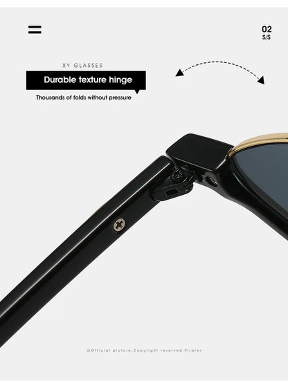 Dámské malé sluneční brýle Half Frame Designer ve stylu „cat eye“ s ochranou UV400 – značka