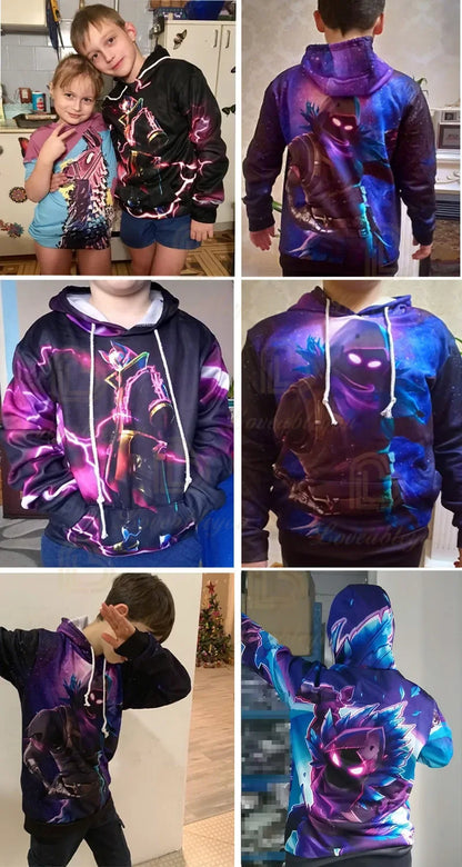 Fortnite Fans Hoodie 3D Battle Royale Print Cosplay Victory Printed Hoodies Men Women Children Hooded Streetwear Sweatshirts