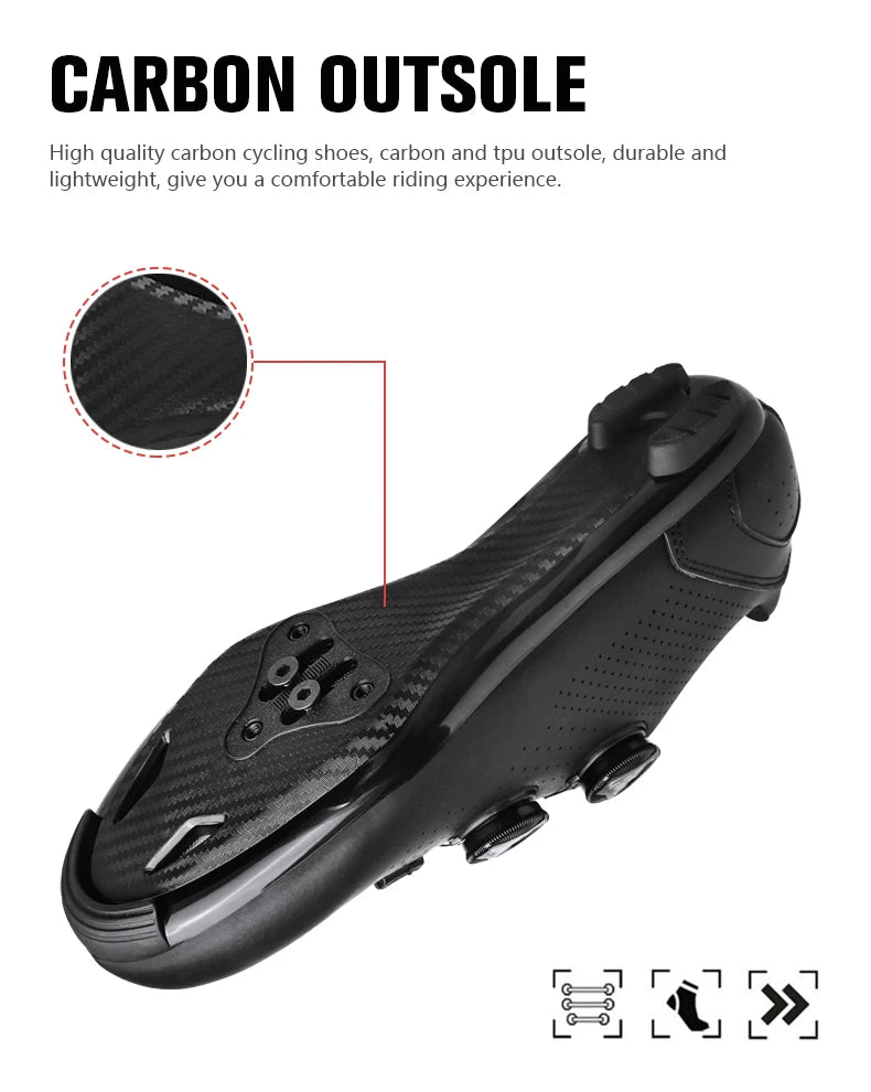 Chaussures de cyclisme VTT pour homme - Chaussures de sport pour vélo tout-terrain et vélo de route - Baskets de cyclisme plates pour la vitesse - Chaussures de VTT - Chaussures à crampons SPD