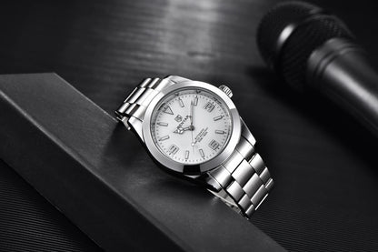 BENYAR 2025 Neue automatische mechanische Herrenuhr, Business-Sport-Luxus-Herrenuhr, 50M wasserdichte Uhr, Relogios Masculino