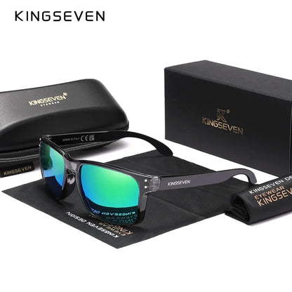 KINGSEVEN Obdélníkové retro polarizované sluneční brýle TR90 pro ženy a muže, cyklistické, UV400, horolezecké, s ochranou proti oslnění, outdoorové sportovní brýle