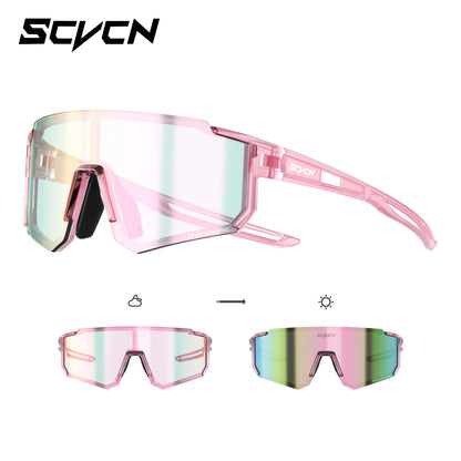 SCVCN Dívčí sportovní sluneční brýle Dětské cyklistické brýle Fotochromatické UV400 Chlapecké baseballové brýle Outdoorové brýle Sluneční brýle na běh a turistiku