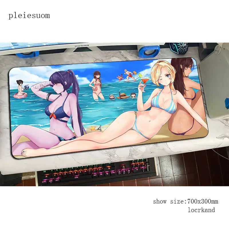 „Overwatch“ pelės kilimėlis su HD spauda, žaidimų pelės kilimėlis, 900x400x3mm, gamerio kompiuterio stalo kilimėlis, pigiausias nešiojamojo kompiuterio pelės kilimėlis PC