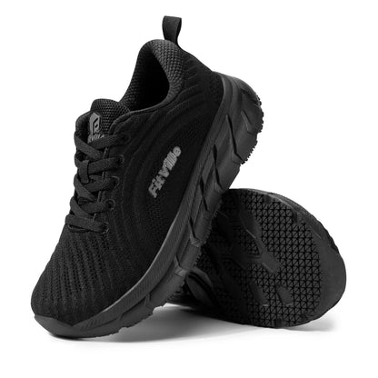 FitVille Men's Shoes Wide Toe Box Cushioned Extra Wide Width Non-Slip Running Shoe Comfortable Lightweight Sneakers For Wide Feet