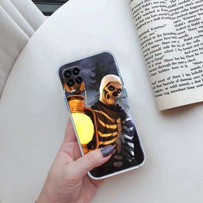 Capa Transparente para Telemóvel F-Fortnites-Poster para Samsung Galaxy A04 A04S A14 A23 A34 A54 M23 M33 M52 M53