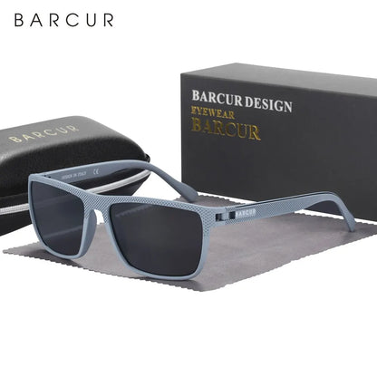 BARCUR Design TR90 Sluneční brýle pro muže Polarizované Lehké sportovní sluneční brýle Dámské brýle Doplněk k brýlím Oculos Ochrana proti UVAB záření