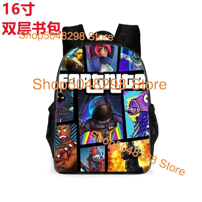 Großes Kawaii-Federmäppchen aus Canvas mit Fortnite-Print für Jungen und Mädchen – Schulbedarf, Schreibwaren und Geburtstagsgeschenk für Teenager