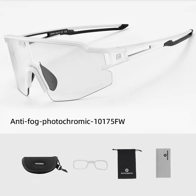 ROCKBROS Cyklistické brýle Fotochromatické brýle Cyklistické brýle Ochranné brýle Větruodolné Cyklistické Outdoorové sportovní sluneční brýle