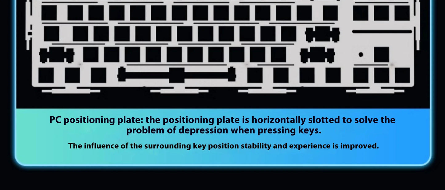 EWEADN X87 Pro Ergonomics Keyboard Mechanical Kids Side Engraving Wireless Bluetooth Triple Gaming 2.4G RGB 87 Layout Customized