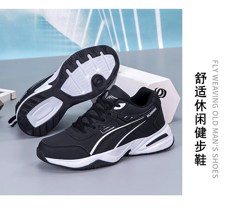 Men's classic retro casual sports shoes Four seasons soft-sole waterproof outdoor youth running shoes breathable light sneakers