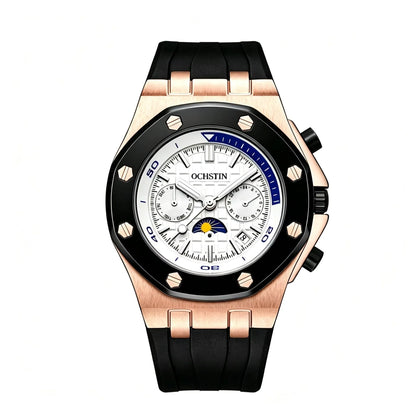 OCHSTIN Automatic Men Watches Luxury Designer Octagon Bezel Mechanical Date Day Night Dial Luminous Male Trendy Sport Wristwatch