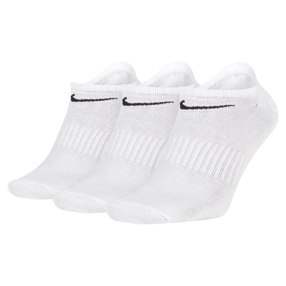 Nike Logo Athletic High-Top Socks Training Mid-Calf Socks Unisex Style Combo Pack White SX7676-100
