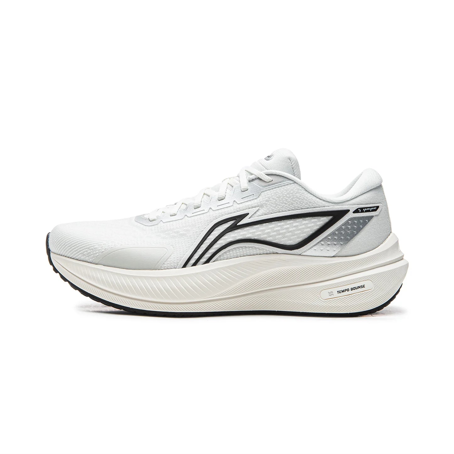 Li-Ning men's YUEYING 5 optimized cushion running shoes with wide toe box, TEMPO BOUNSE reflective Li-Ning sneakers, models ARHV015 and ARHW003