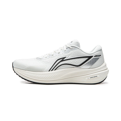 Li-Ning men's YUEYING 5 optimized cushion running shoes with wide toe box, TEMPO BOUNSE reflective Li-Ning sneakers, models ARHV015 and ARHW003