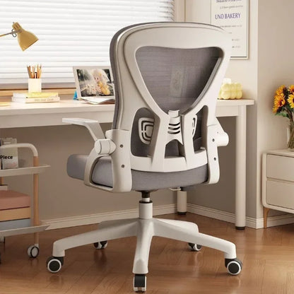 Chaise de bureau ergonomique pour ordinateur, avec dossier respirant et hauteur réglable, idéale pour une utilisation à domicile, chaise de jeu offrant un confort optimal et une fonction inclinable.