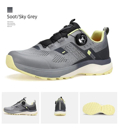 HUMTTO Men's Luxury Designer Trail Sneakers Anti-slip Sports Hiking Breathable Outdoor Trekking Boots