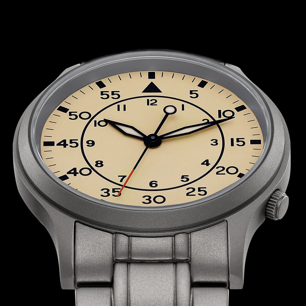 BERNY Titanium Men Wristwatch AR Coat Sapphire Fashion Wristwatch Luminous VH31 Ultra-thin Quartz Watch Waterproof 5ATM Watches