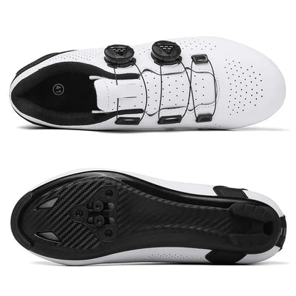Chaussures de cyclisme VTT pour homme - Chaussures de sport pour vélo tout-terrain et vélo de route - Baskets de cyclisme plates pour la vitesse - Chaussures de VTT - Chaussures à crampons SPD
