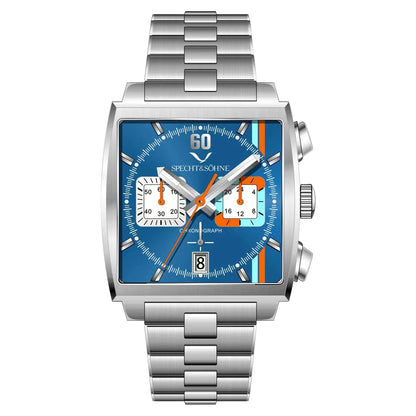 Specht&Sohne Men's Watch Luxury Brand Waterproof Stainless Steel Leather Japan VK Multifunctional Quartz Watch