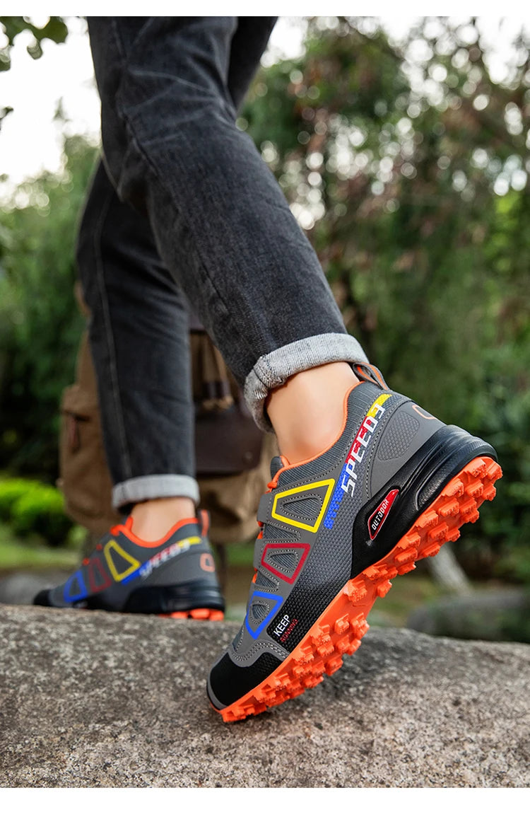 Men's Waterproof Hiking Shoes Non-Slip Hunting Boots Outdoor Tactical Training Sports Shoes Men Walking Hiking Travel Shoes