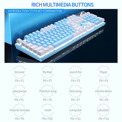 YINDIAO K500 Wired Gaming Keyboard for Laptop Desktops PC Computer Office Accessories Low Profile Gamer Keyboards with Numpad