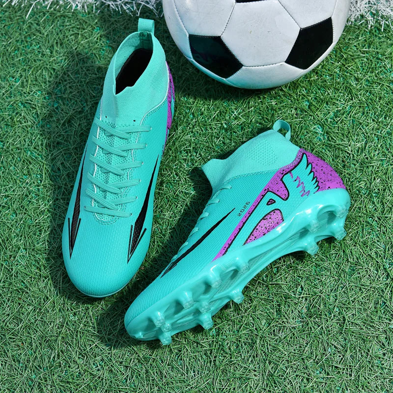 New Men Soccer Shoes High-quality Indoor Football Boots Sports Shoes Futsal High Ankle Non-Slip Outdoor Ultralight Non-Slip