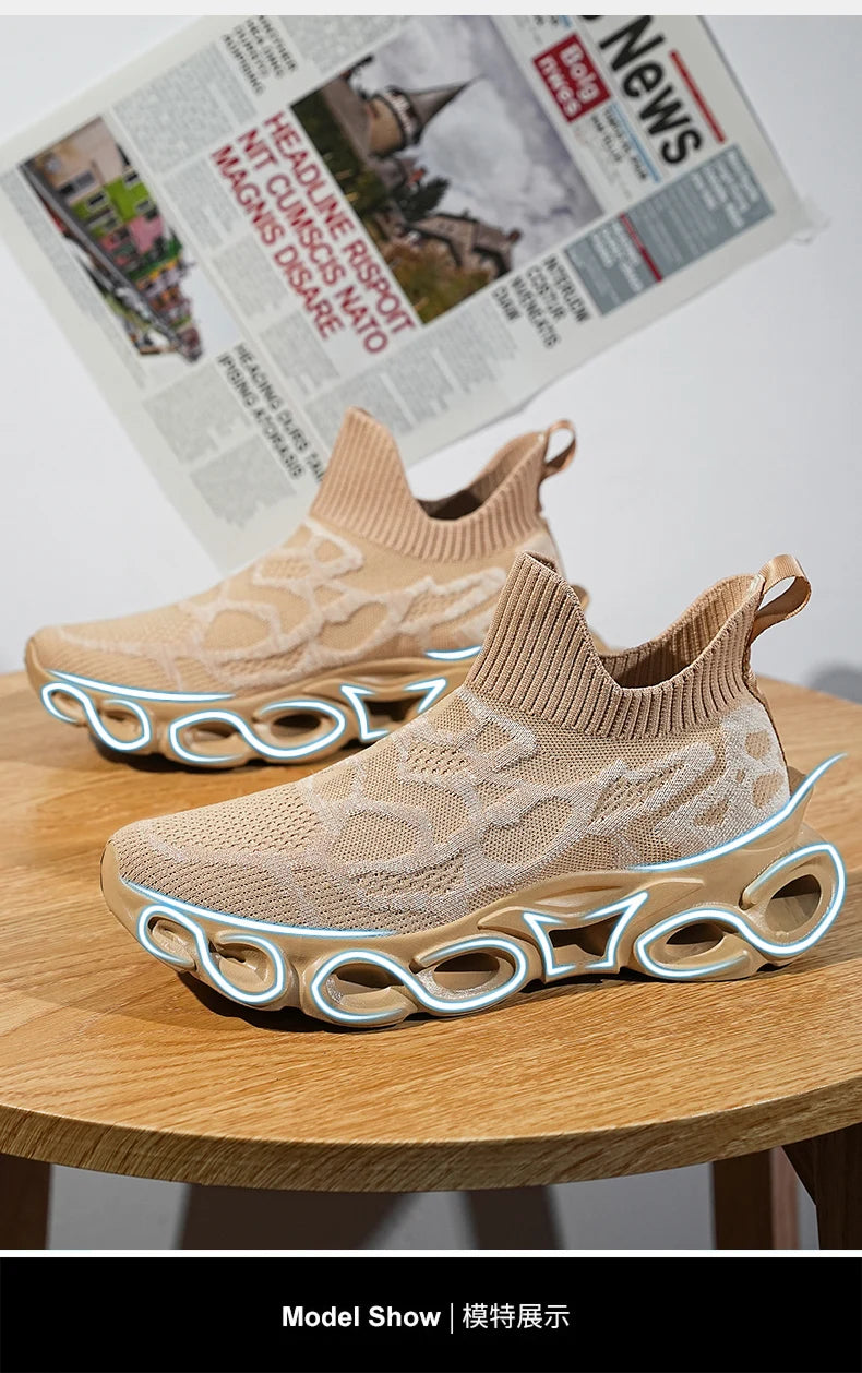 Herrskor Sneakers Herrtennis Skor Lyxskor Herrskor för fritid Träningsskor Tävlingsskor Andningsbara skor Modeloafers Löparskor för män