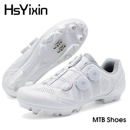 Atmungsaktive MTB-Fahrradschuhe für Damen und Herren – Offroad-Mountainbike-Fahrradschuhe mit selbstsichernden Speed-Mountainbike-Pedalschuhen