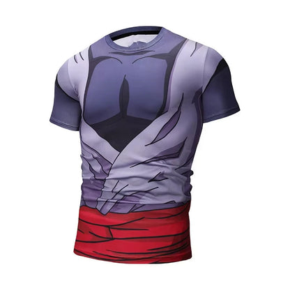 2026 Summer Dragon Ball Short-sleeved T-shirt for Men Cosplaying As Goku Anime, Half-sleeved T-shirt Breathable Casual Y2k