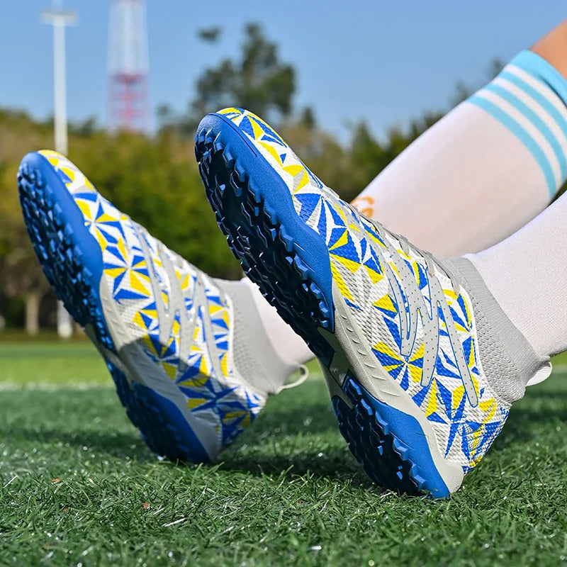 Chaussures de football pour homme, respirantes, d'entraînement, crampons, sport, plein air, TF, futsal, match, gazon synthétique, gazon naturel, drop shipping